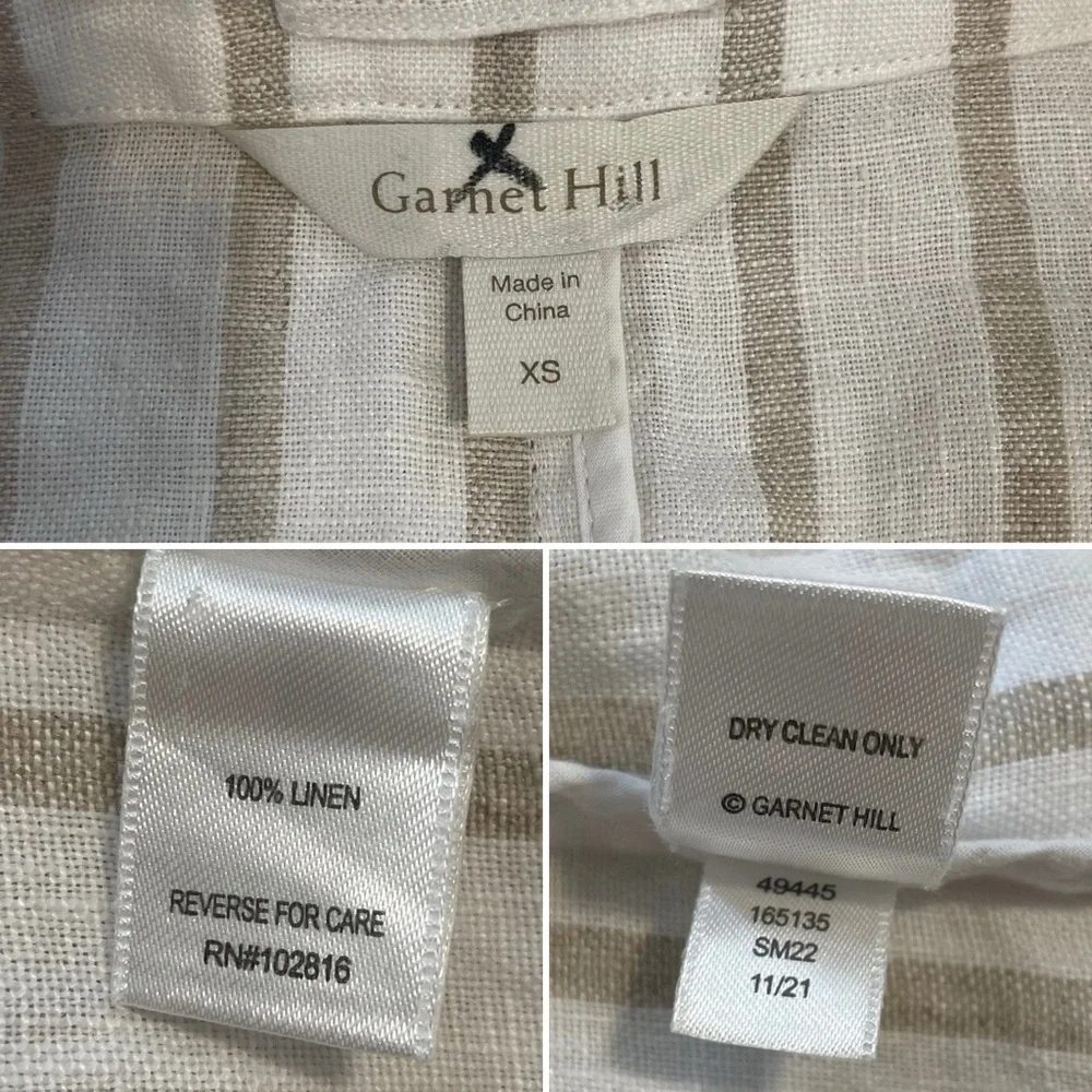 Garnet Hill Washed-Linen Blazer - Picture 4 of 13